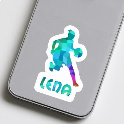 Sticker Lena Basketball Player Laptop Image