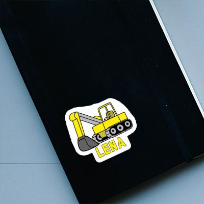 Sticker Excavator Lena Notebook Image