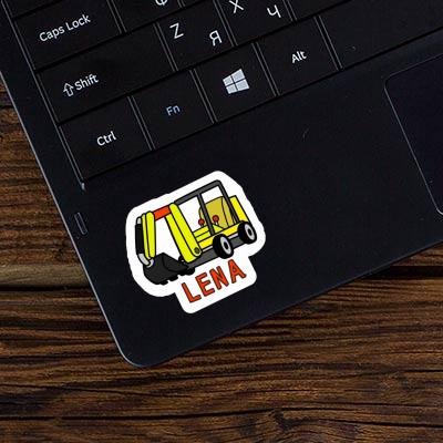 Lena Sticker Mini-Excavator Notebook Image