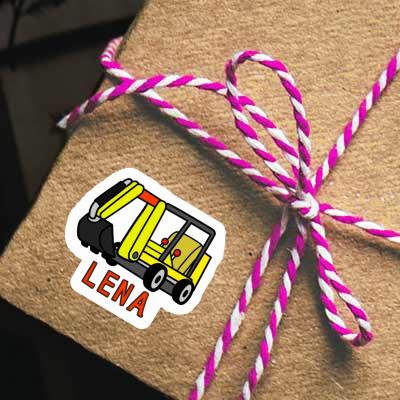 Sticker Lena Mini-Excavator Notebook Image