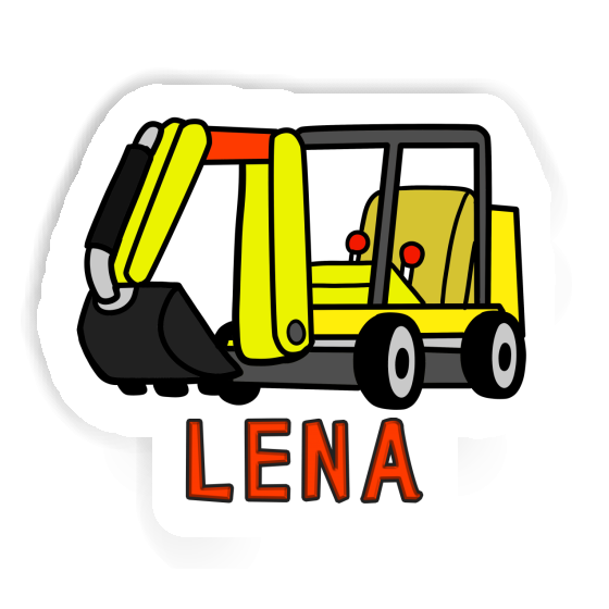 Minibagger Sticker Lena Notebook Image