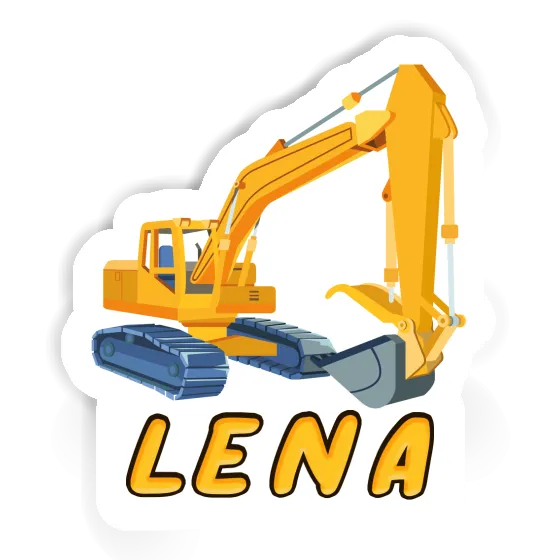 Sticker Excavator Lena Notebook Image