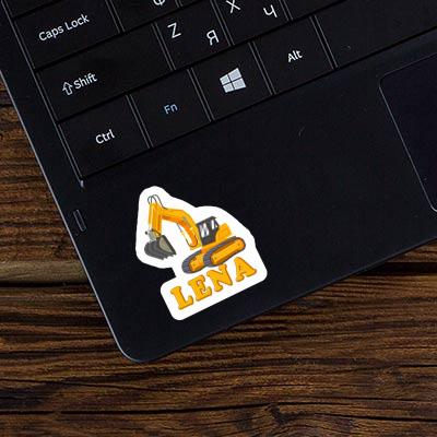 Sticker Excavator Lena Laptop Image