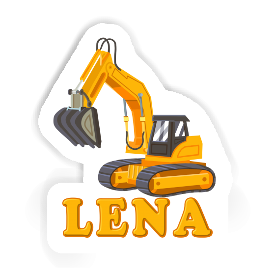 Sticker Excavator Lena Notebook Image