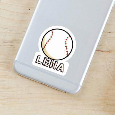 Lena Aufkleber Baseball Notebook Image