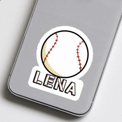 Lena Aufkleber Baseball Laptop Image