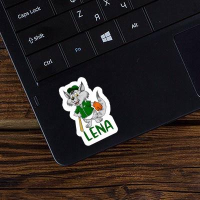 Sticker Lena Baseball Cat Laptop Image