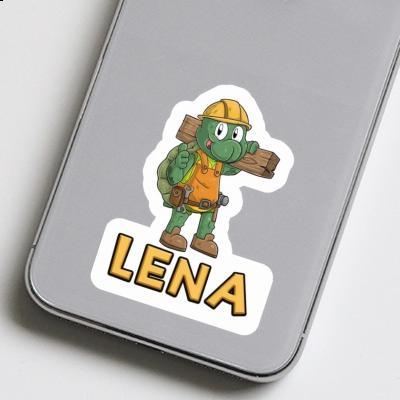 Sticker Construction worker Lena Laptop Image