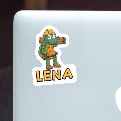 Sticker Construction worker Lena Notebook Image