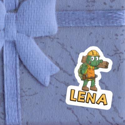 Sticker Construction worker Lena Notebook Image