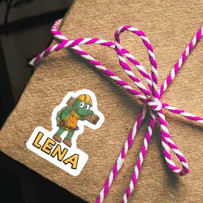 Sticker Construction worker Lena Notebook Image