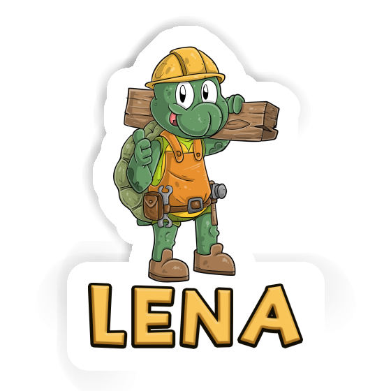 Sticker Construction worker Lena Image