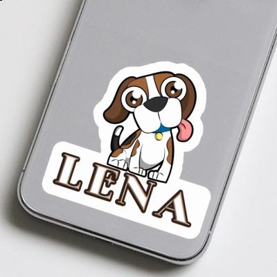 Beagle-Hund Sticker Lena Notebook Image