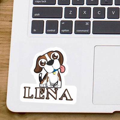 Beagle-Hund Sticker Lena Notebook Image