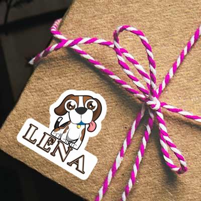 Lena Sticker Beagle-Hund Notebook Image