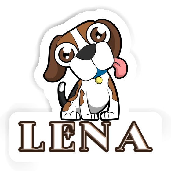 Lena Sticker Beagle-Hund Notebook Image