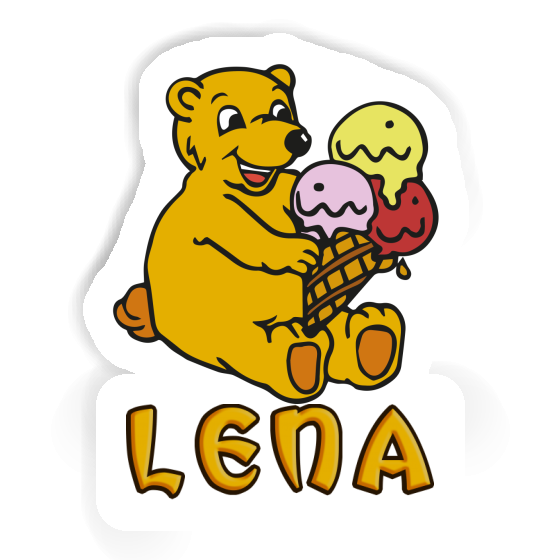 Ice Cream Bear Sticker Lena Laptop Image