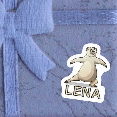 Sticker Yoga Bear Lena Notebook Image