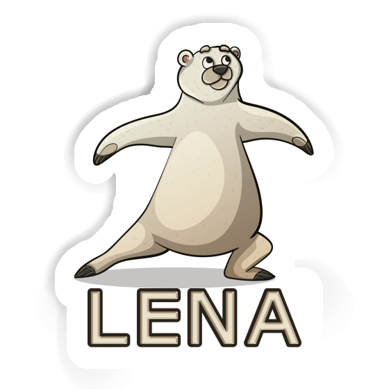 Lena Sticker Yoga Bear Image