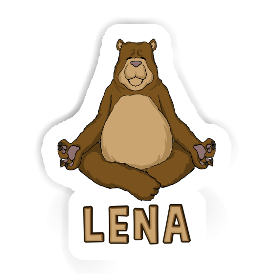 Lena Sticker Yogi Notebook Image