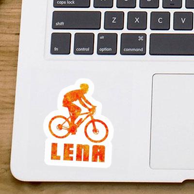 Biker Sticker Lena Laptop Image