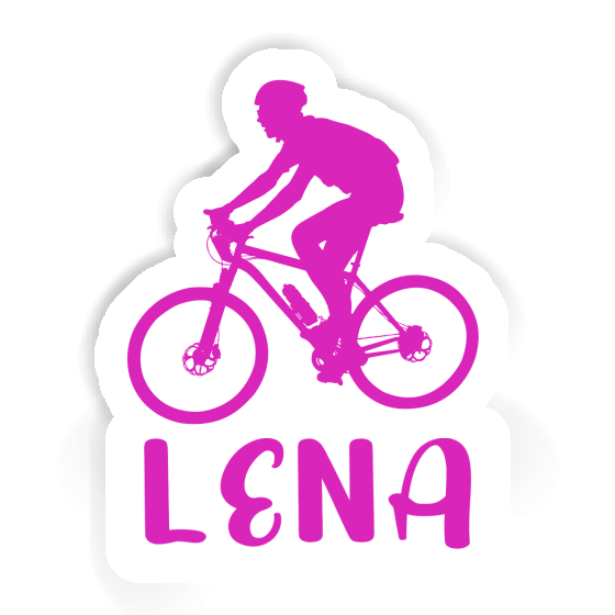 Biker Sticker Lena Notebook Image