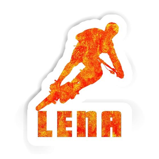 Biker Sticker Lena Laptop Image