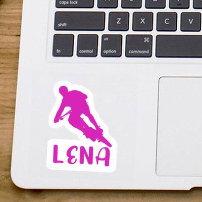 Lena Aufkleber Biker Notebook Image