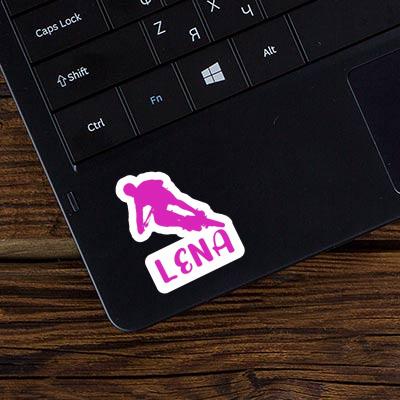 Sticker Lena Biker Laptop Image