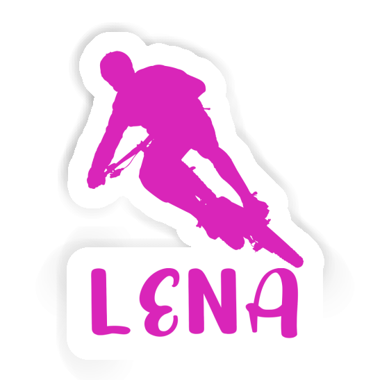 Lena Aufkleber Biker Laptop Image