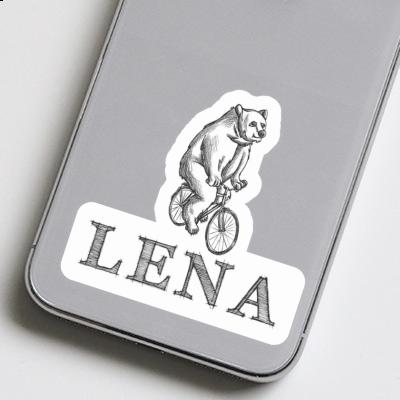 Lena Sticker Bicycle rider Laptop Image