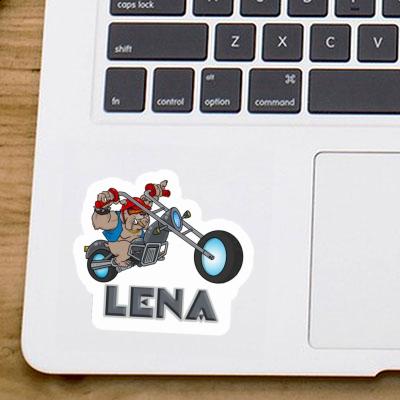 Aufkleber Biker Lena Laptop Image