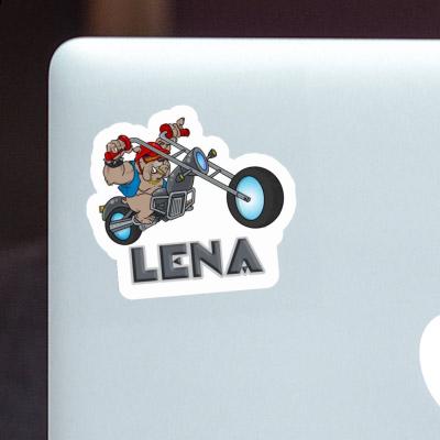 Motorbike Rider Sticker Lena Notebook Image