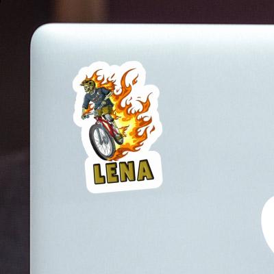 Lena Sticker Biker Laptop Image