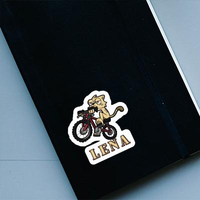 Lena Sticker Bike Cat Notebook Image