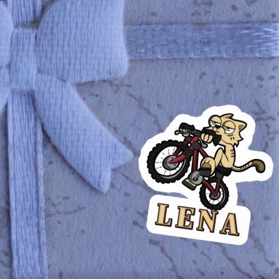 Chat à vélo Autocollant Lena Gift package Image