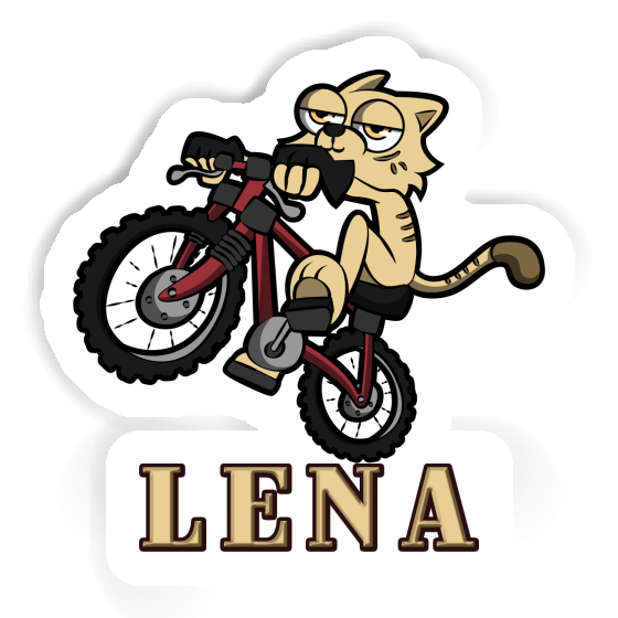 Lena Sticker Bike Cat Notebook Image