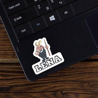 Sticker Lena Billiards Player Laptop Image