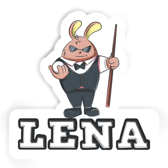 Sticker Lena Billardspieler Gift package Image