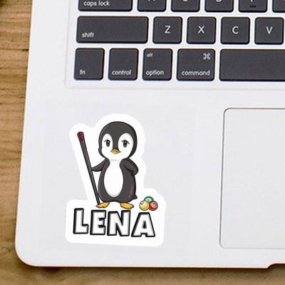 Billiards Player Sticker Lena Laptop Image