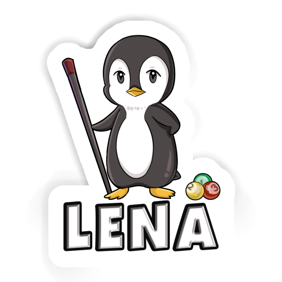 Billiards Player Sticker Lena Notebook Image