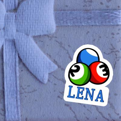 Sticker Billiard Ball Lena Notebook Image