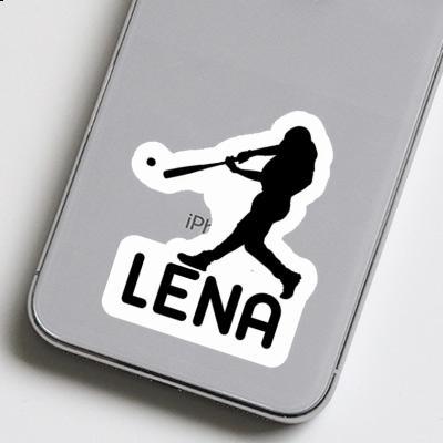 Aufkleber Lena Baseballspieler Laptop Image