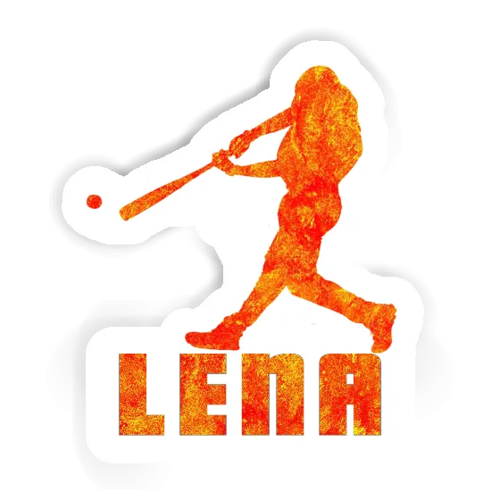 Lena Sticker Baseball Player Notebook Image