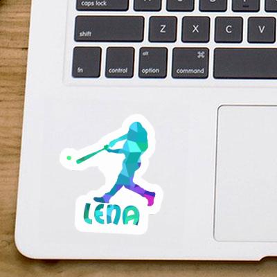 Baseballspieler Sticker Lena Laptop Image