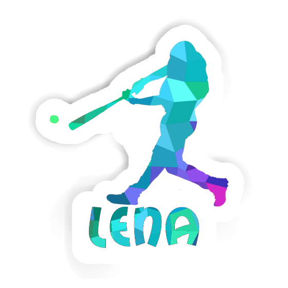 Baseballspieler Sticker Lena Notebook Image