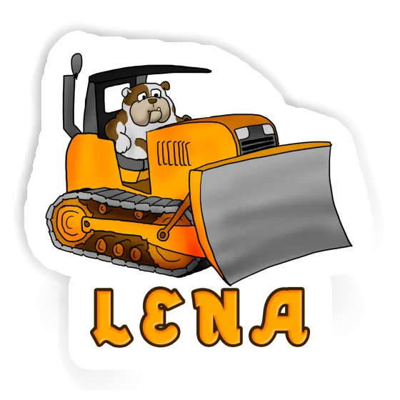 Sticker Lena Bulldozer Notebook Image