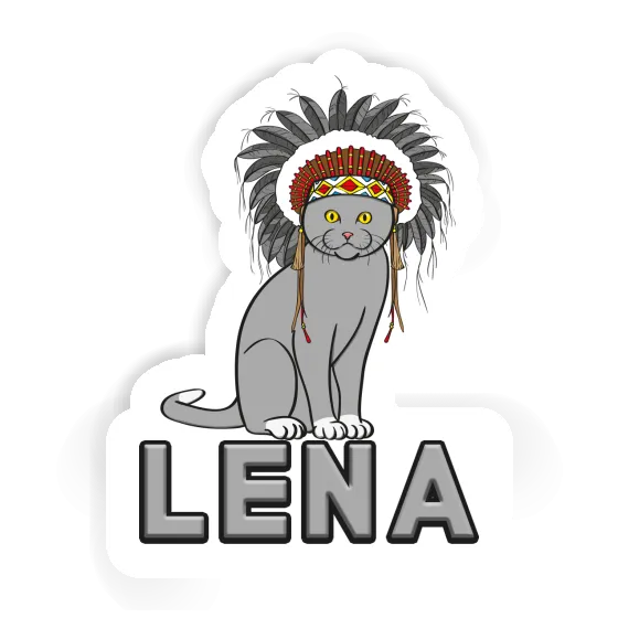 Sticker Lena Indianer-Katze Gift package Image