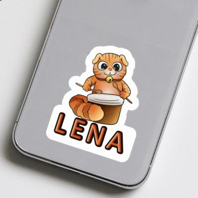 Lena Sticker Drummer Cat Notebook Image