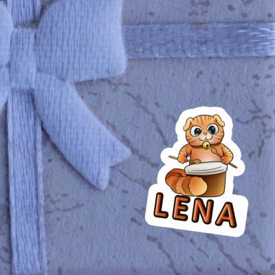 Lena Autocollant Chat-tambour Image